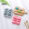 Oven Safe Silicone Mold 8-Cavity Cloud Soap Non-sticky Food Grade DIY Cookie Candle Resin Plaster Chocolate Biscuit Cake Ice Mould Microwave
