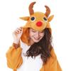 SAZAC Fleece Reindeer Costume, Gold