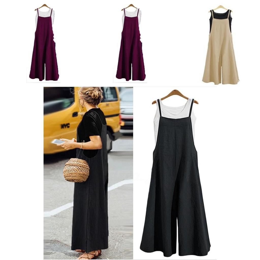 Tuta Elegante da Donna a Gamba Larga Regolabile con Design a Spalline per uno Stile Estivo Senza Sforzo