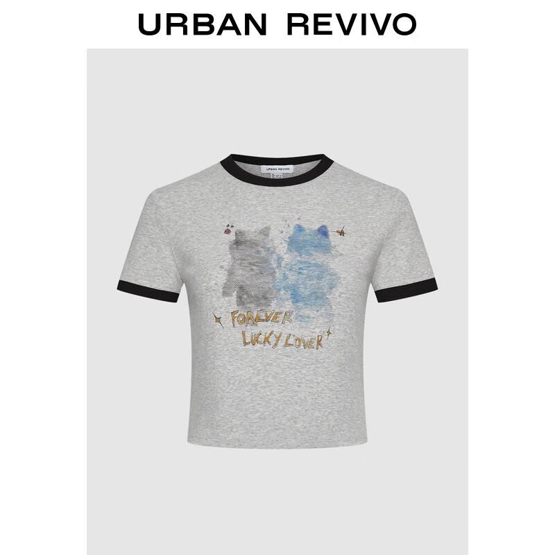 

UR Women s Casual Printed Color-block T-Shirt