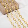 1Meter PVD Plated Stainless Steel 11x21.5mm Big Hole Circle Chains Jewelry Making Link Chain DIY Necklaces Bracelets Wholesale