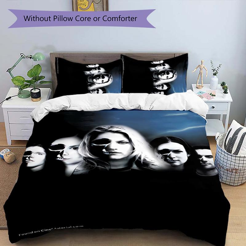 3pcs Final Destination Bloodlines1 pattern bedding set duvet cover set includes duvet cover &pillowcases, perfect all season bedroom decoration & gift