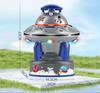 360° Rotating UFO Sprinkler: Luminous Foot-Powered Outdoor Water Toy for Kids