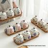 Japanese Ceramic Seasoning Jar Set - Creative Salt and Spice Storage for Kitchen