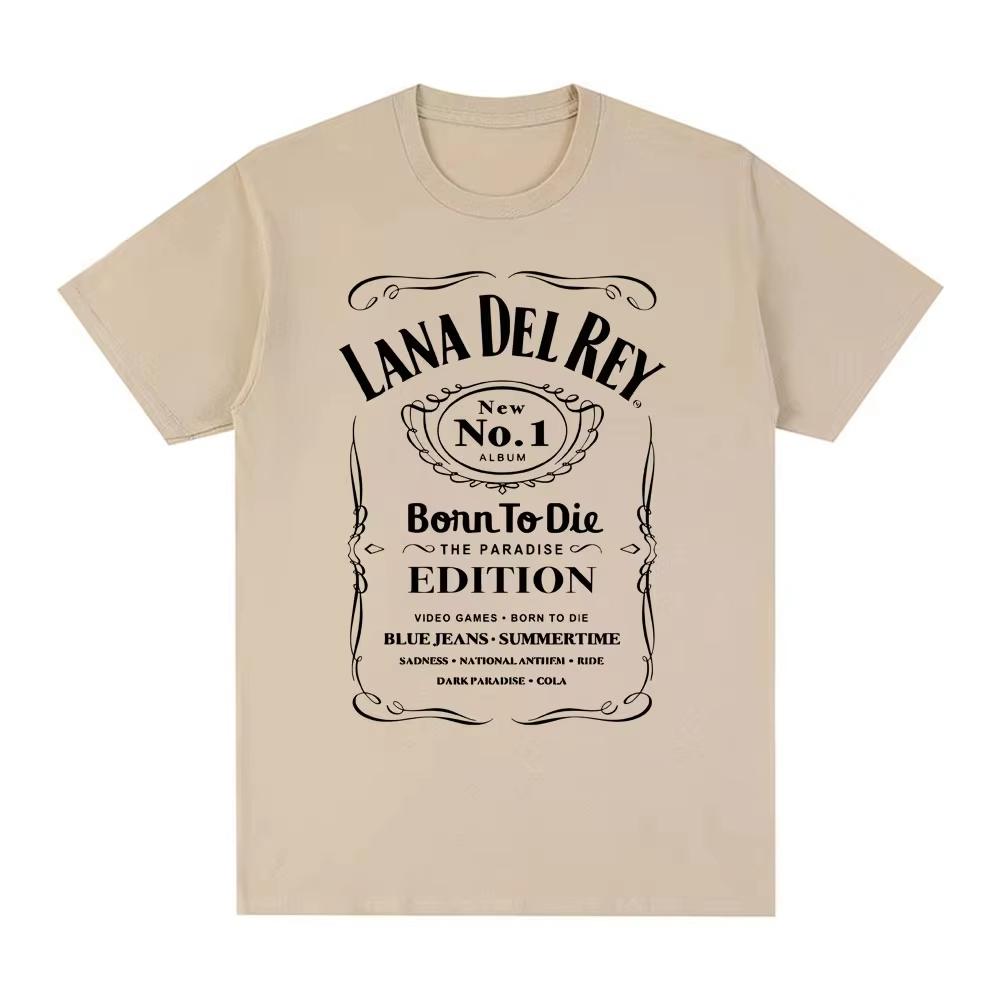 Mens and Womens Fashionable Hiphop Short Sleeved Summer Cotton Casual Soft Tshirt Street Wear Singer Lana Del Rey Tshirt