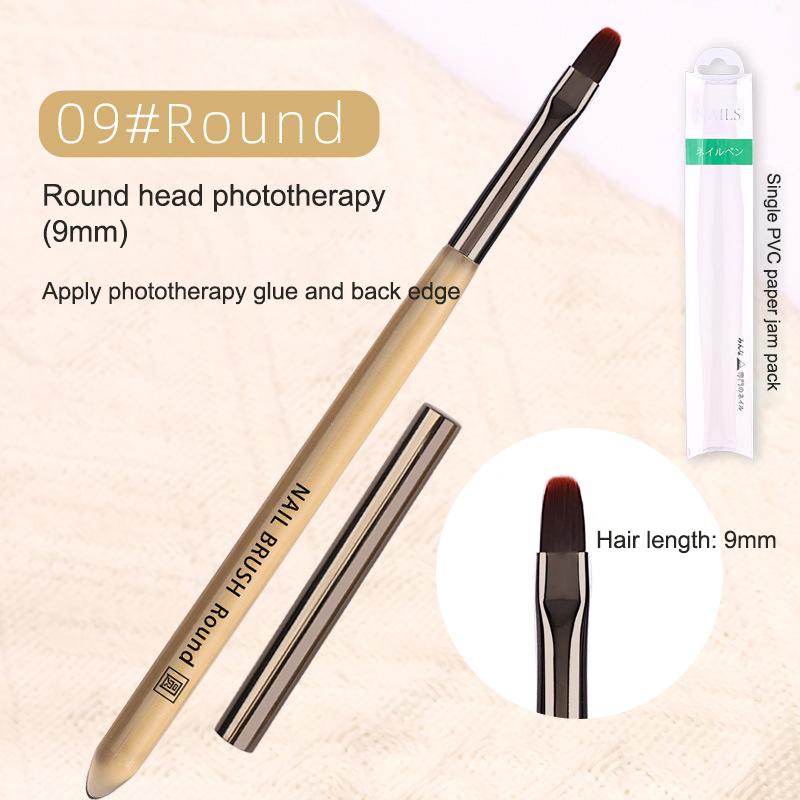 UV Gel Nail Art Brush Acrylic Drawing Painting French Line/Flower Pen Nails Tip Gradient Build Light Therapy Manicure Brush