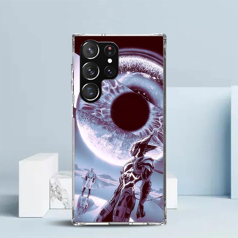 One P-Punch-Man Garou Soft Cover for Samsung Galaxy S25 Edge S26 S24 S23 Ultra Phone Case S22 S21 Plus S20 FE Print Pattern Shel