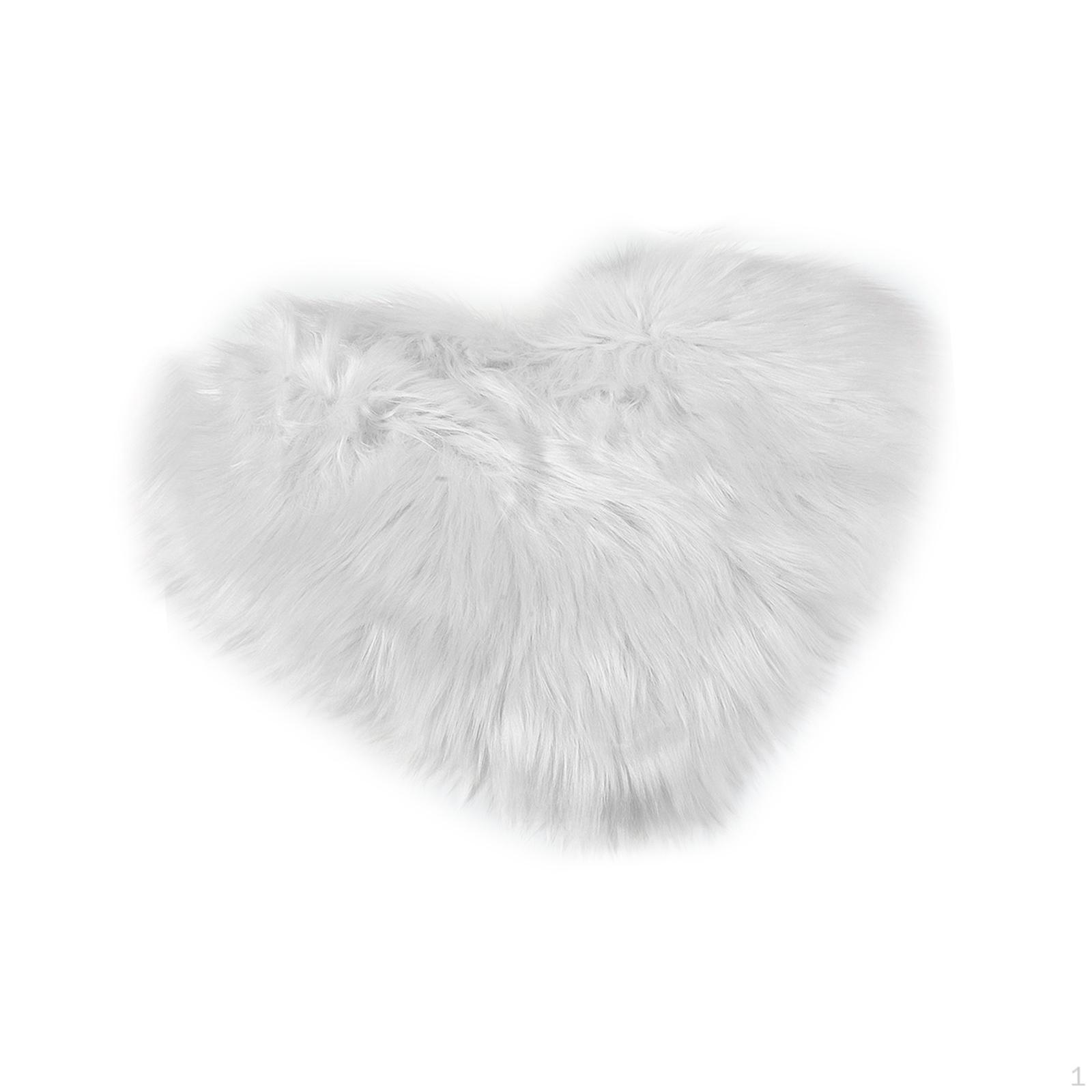 Area Rug for Home Decor white heart shape
