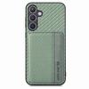 For Samsung Galaxy S25 Case RFID Blocking Carbon Fiber Leather Phone Back Cover with Card Holder
