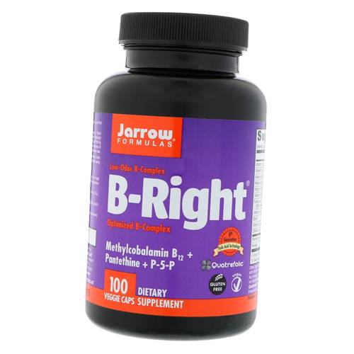 

Вітаміни групи B, B-Right, Jarrow Formulas 100вегкапс (36345006) 100vcaps