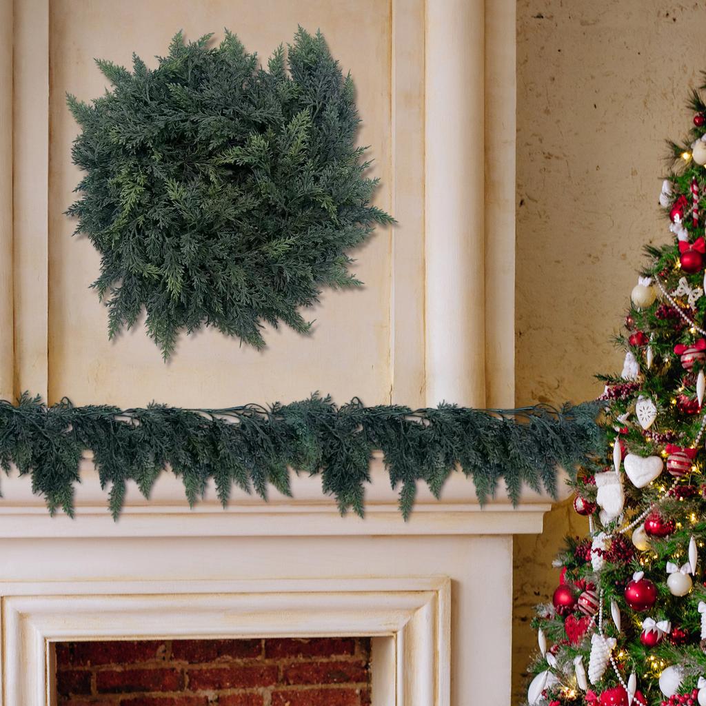 1.8m Christmas Soft Rubber Feel Leaf Needle Rattan Christmas Decoration Christmas Rattan Decoration