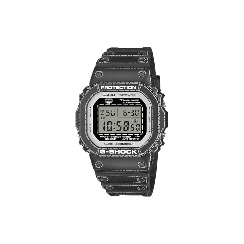 Casio G-Shock Watch, Made In Japan, Origami Design, Made with Environmentally Friendly Materials, DW-5600RGM-1JR, Men's, Black