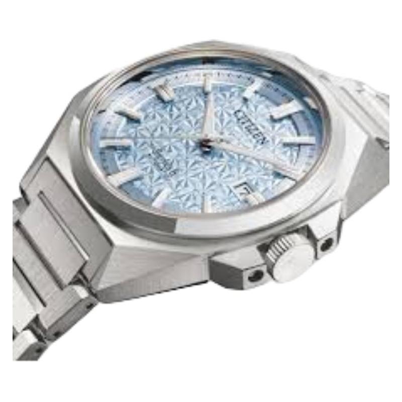 Citizen Seria 8 seria 100 metri rezistent la apă mișcare mecanică Curea de oțel 40mm ceas bărbătesc cadran albastru NB6051-59L