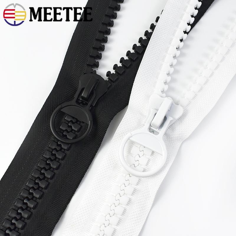 20# Fermoar din Rășină Meetee 60/75/80/100/150/200cm Extra Mare pentru Jachetă cu Puf cu Fermoar Deschis Accesorii Înlocuibile pentru Repararea Fermoarului