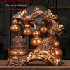 Five Blessings Gourd Ornament: Prosperous Home Decor, Perfect for New House, Living Room, Entrance, Wine Cabinet, or As a Chinese Housewarming Gift.