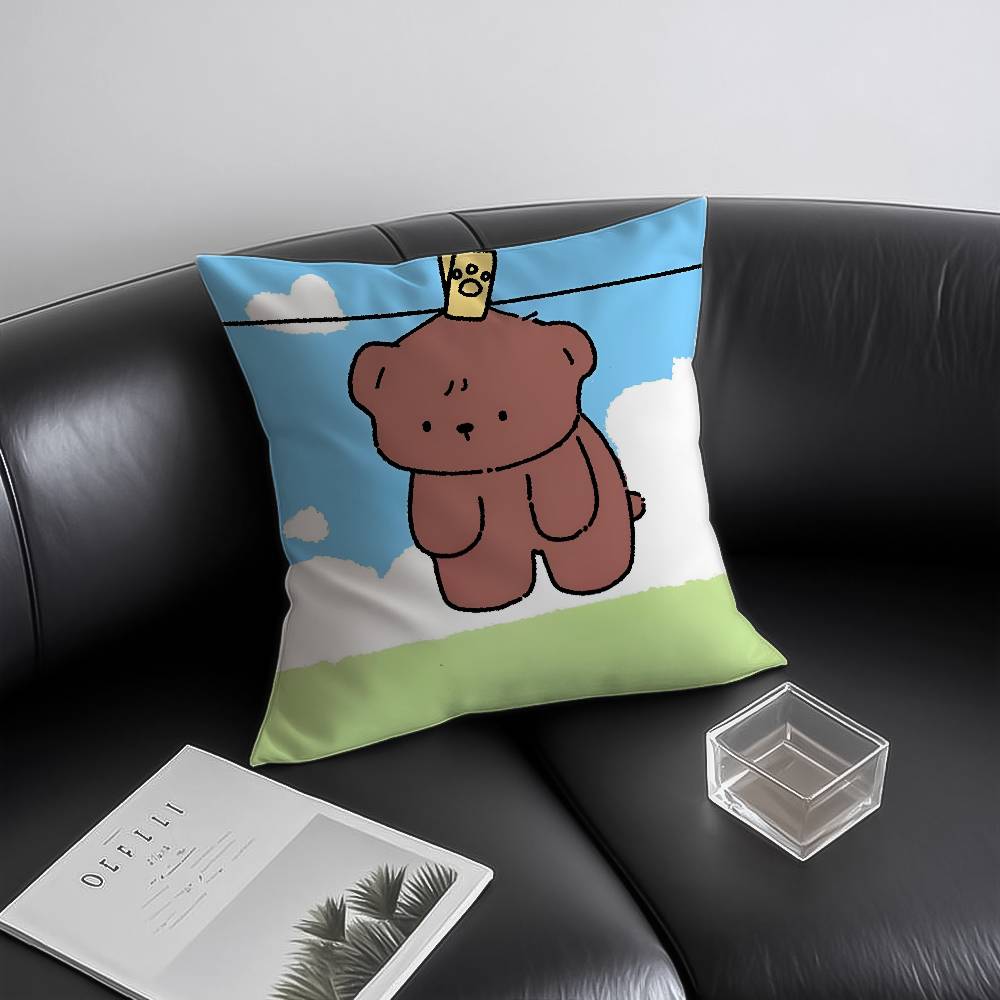 Niedlicher R-res-trainierter Tier-Anime Kwaii Kissenbezug Milbenabweisend Unsichtbarer Reißverschluss Sofa Bett