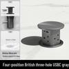 Priză verticală de alimentare wireless USB cu prize multiple, standarde SUA/Marea Britanie și suport Type-C