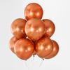 QAKGL 50 Pc Chrome Metal Color Party Decoration Balloons 12'' Latex Round Balloon Birthday Party  Balloons Metallic