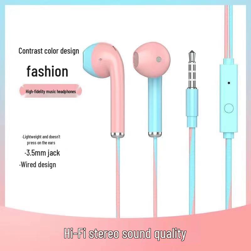 

Проводные наушники Macaron: Игровая и музыкальная гарнитура с мощными басами для Apple, Android и Huawei