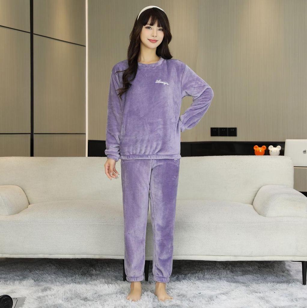 Unisex-Pyjama-Set aus Flanell in Übergröße für Herbst/Winter 2025