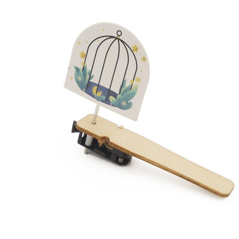 

Educational Wooden Diy Birdcage Physics Science Experiment Toy