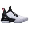 Li Ning CF Cushioning Slip Resistant Abrasion Resistant Mid Top Vintage Basketball Shoes Black White ABAP111-1