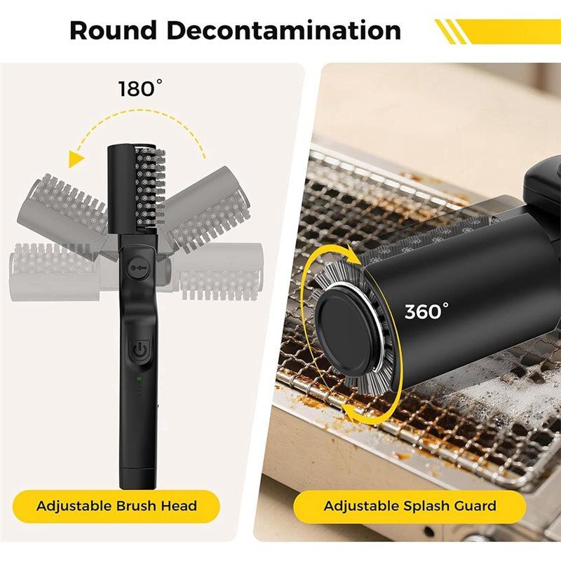 BEPAN  BBQ Grill Brush for Cleaning Grill Grates Heavy Duty Oil Stain Remover Brush Heat Resistant Barbecue Cleaning Tools