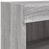 7 Piece TV Wall Unit with LED Lights Grey Sonoma