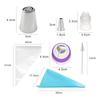 Stainless Steel Russian Piping Tips DIY Piping Tips Set Cupcake Decorating Kit Icing Piping Nozzle for Cookie Cupcake