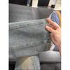 Vintage Blue Miter Tooling Jeans Men's American High Street Vibe Legs Long Pants Straight Slim-fitting Micro-pull Pants