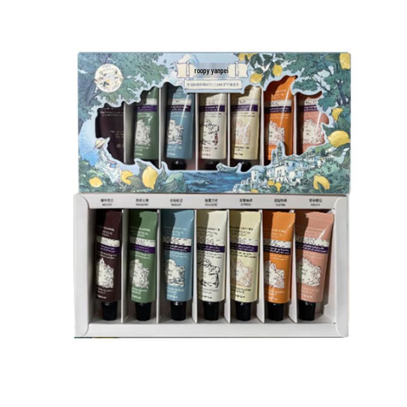 Roopy Poetic Realm 7-Piece Mini Hand Cream Set - Blue