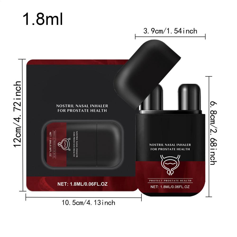 Prostate Wellness Nasal Inhaler 1.8mL Nose Prostate Care Sticks For Breathing Double-Function Health Care Small Cleaning Inhaler