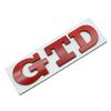 3D Metal GTD Style Emblem - For Rear Trunk & Front Grill, Compatible with Select VW Polo/Golf MK4-MK7 Models Auto Accessories