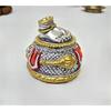 Lord Hanuman Charan Paduka Silver& Gold Antique Matte Idol for Home & Car Dasboard Hanuman Ji Charan Paduka Idol