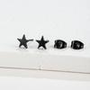 1 Pair New Minimalist Stainless Steel Mini Five-pointed Star Stud Earrings From Japan and South Korea Fashionable Small Earrings