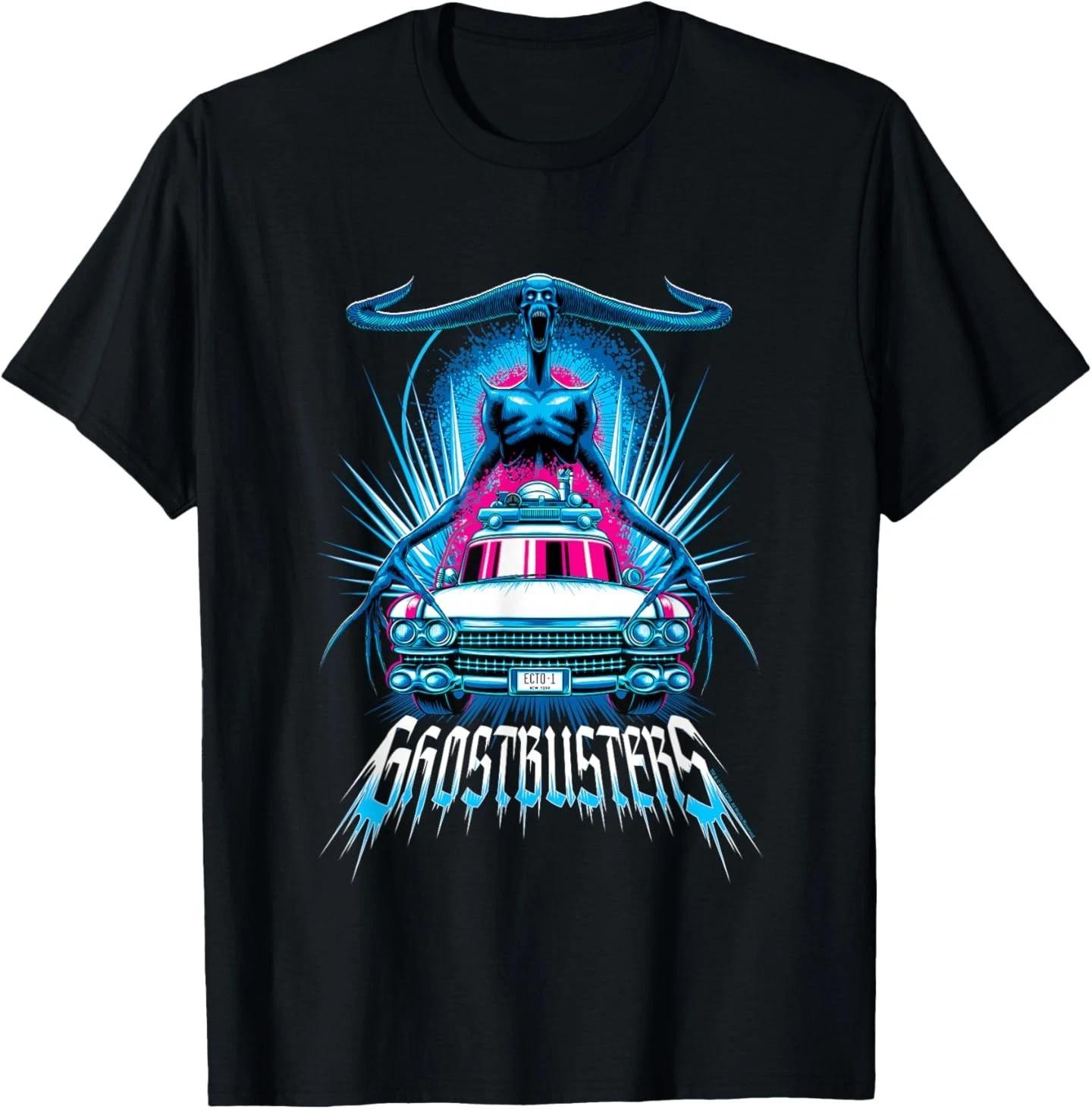 

Ghostbusters Frozen Empire Death Chill Monster & Ecto-1 Car T-Shirt S