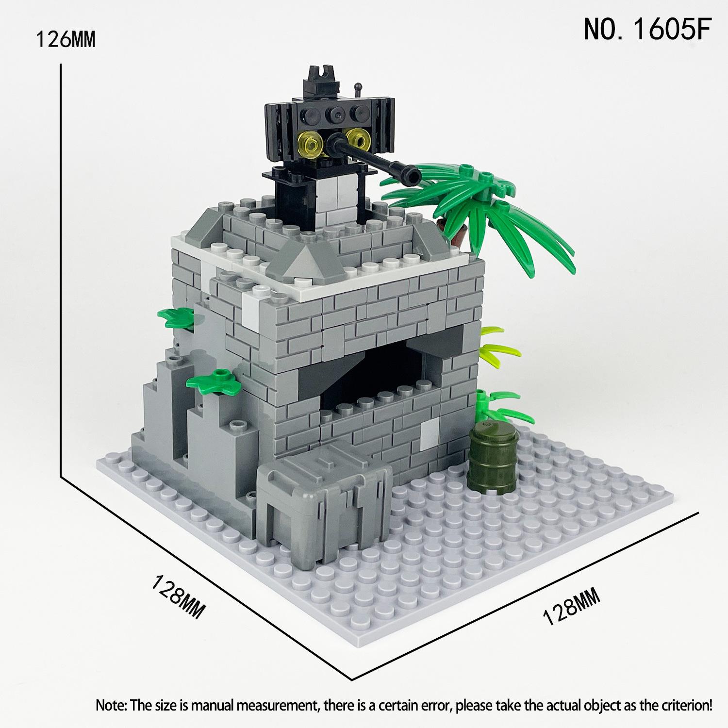 Warhammer Base Bunker 1605F Small Building Children Assemble Small Particle Building Block Toy
