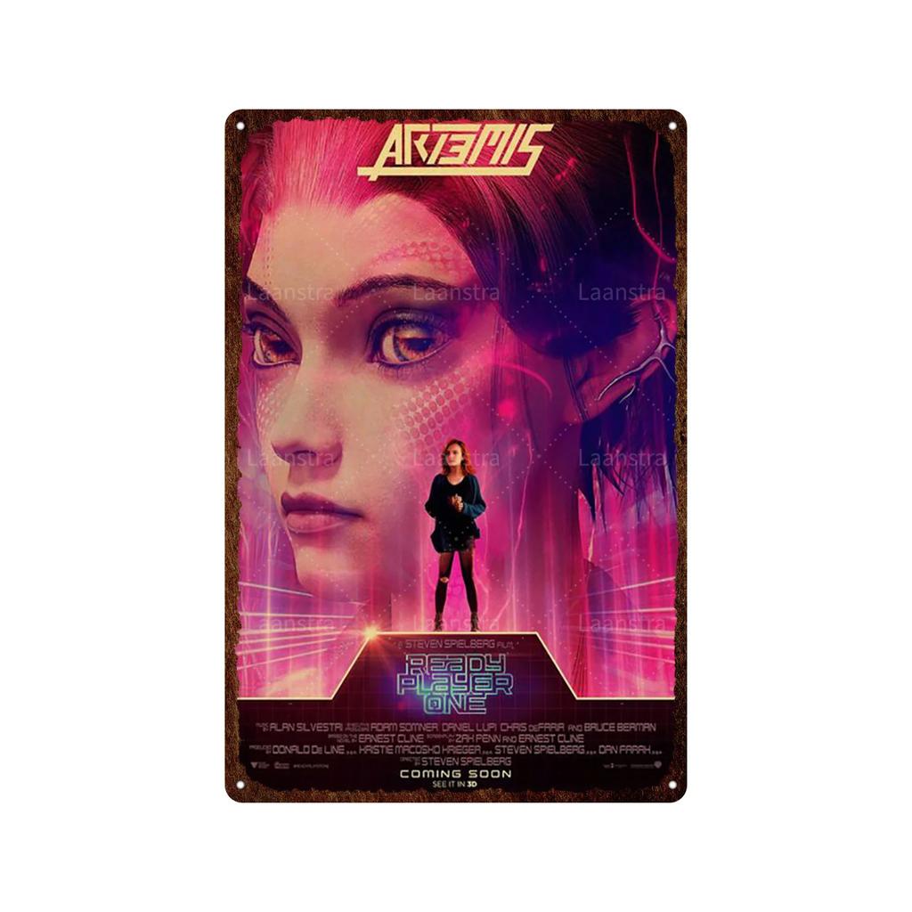 Ready Player One Retro Movie Tin Sign Poster Bar Home Decoration Metal Sign Plaque Decoration Wall Art Decor For Decorating