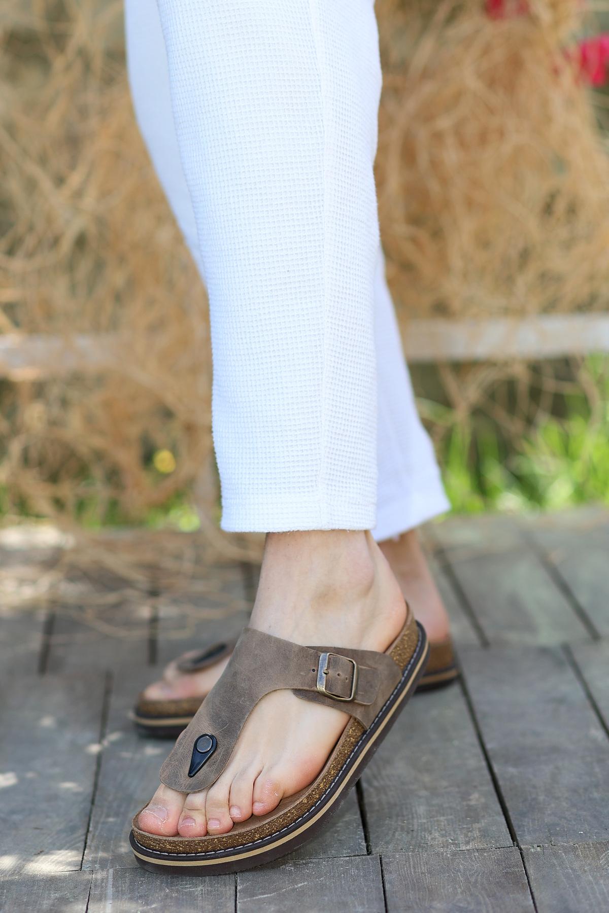 

Шлепанцы из натуральной кожи с подошвой Eva, ортопедические мужские тапочки, сандалии