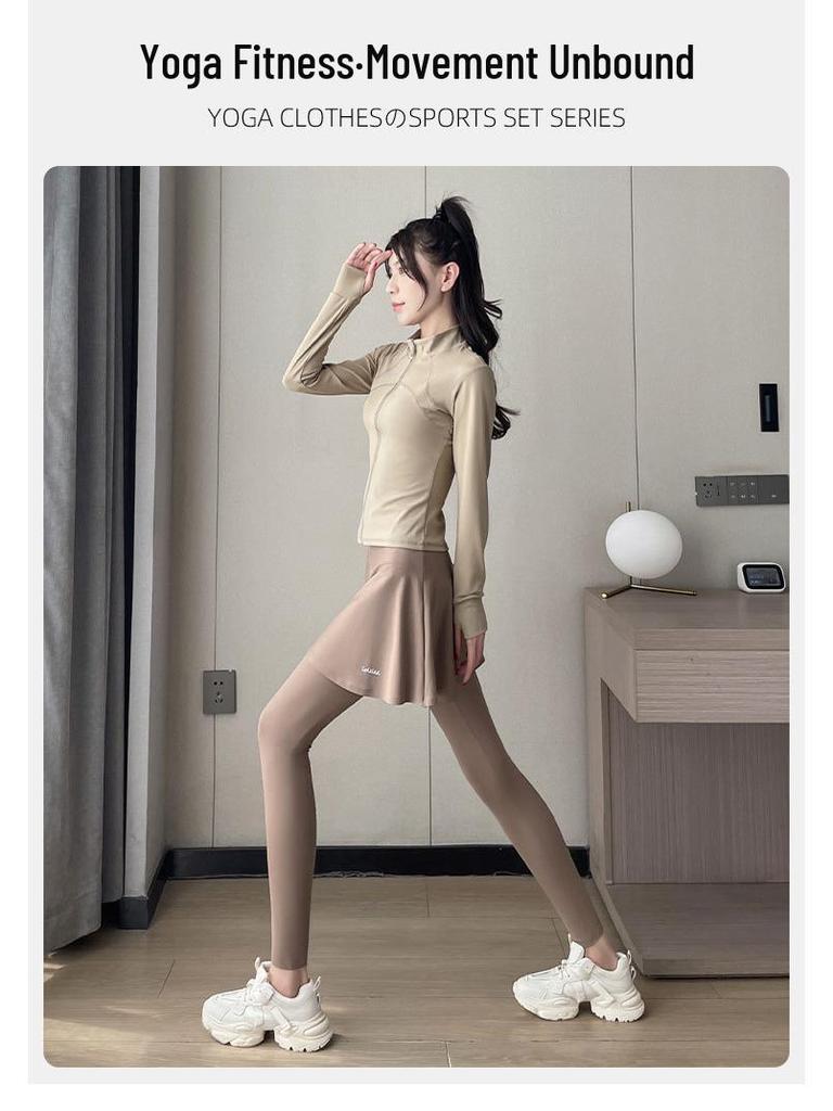 Women's Quick-Dry Yoga & Running Culottes: Spring/Autumn, Anti-Exposure, High-End Casual Sportswear