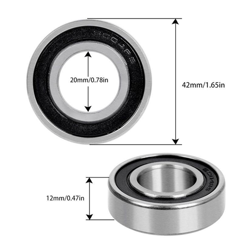 SHGO-Deep Groove Ball Bearing 6004-2RS 20X42x12 Mm, Ball Bearings, Double Protective Set