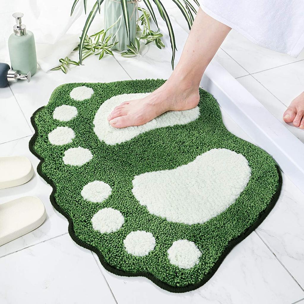 1pc Ultra-Soft Polyester Bath Mat with Non-Slip Rubber Backing - Machine Washable, Super Absorbent, Comfortable Shower Carpet for Home, Kitchen