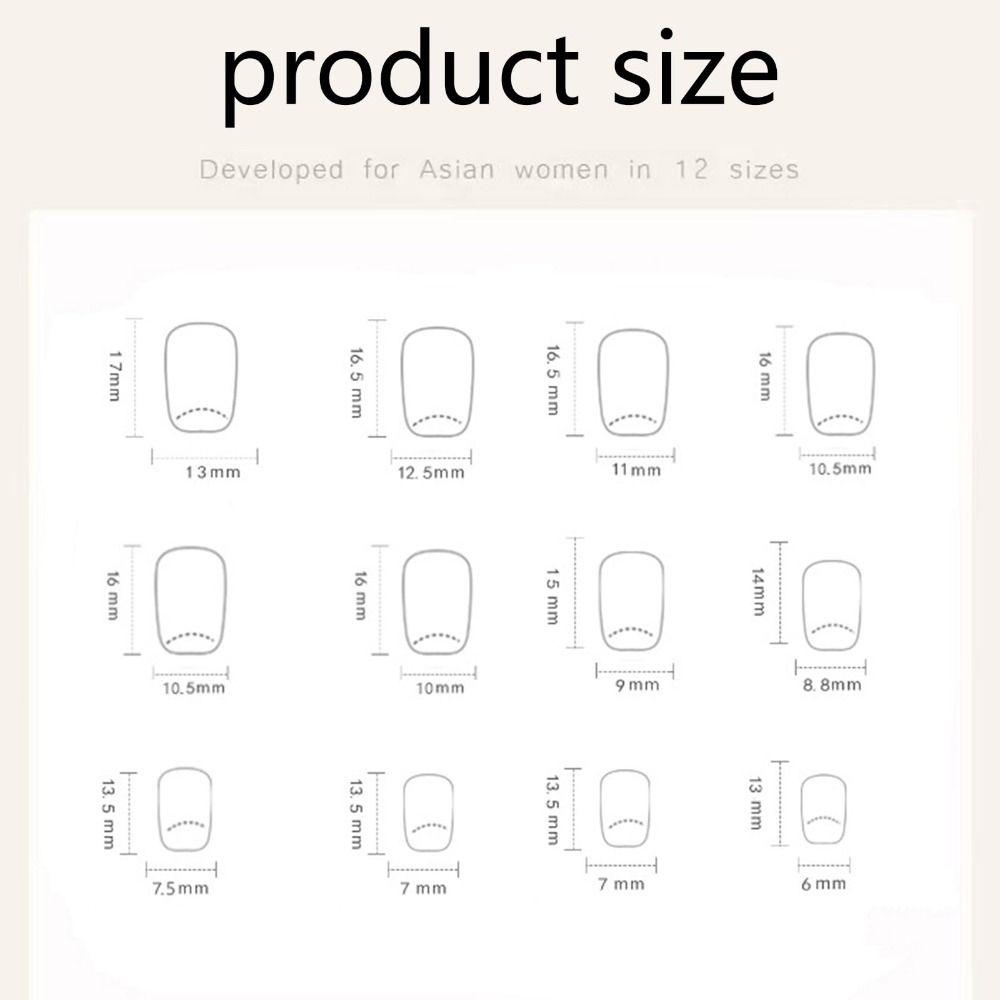 With Glue Fake Nails Gradients Nail Tips Waterproof French False Nails  for Women and Girls