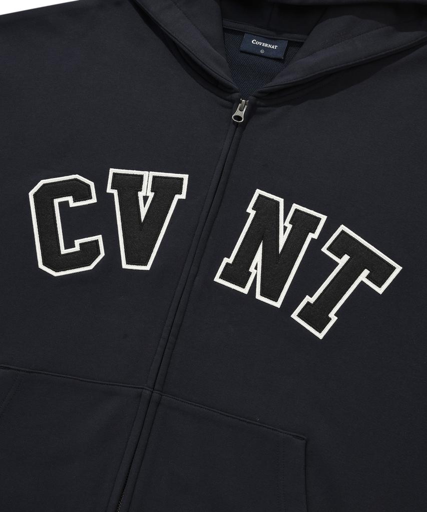 COVERNAT Cvnt Zip-Up Hoodie Dark Navy