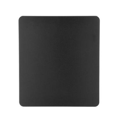 Alüminyum Kaymayan Oyuncu Mouse Pad Mat Çift Taraflı Doğru Kontrol Mousepad PC Siyah