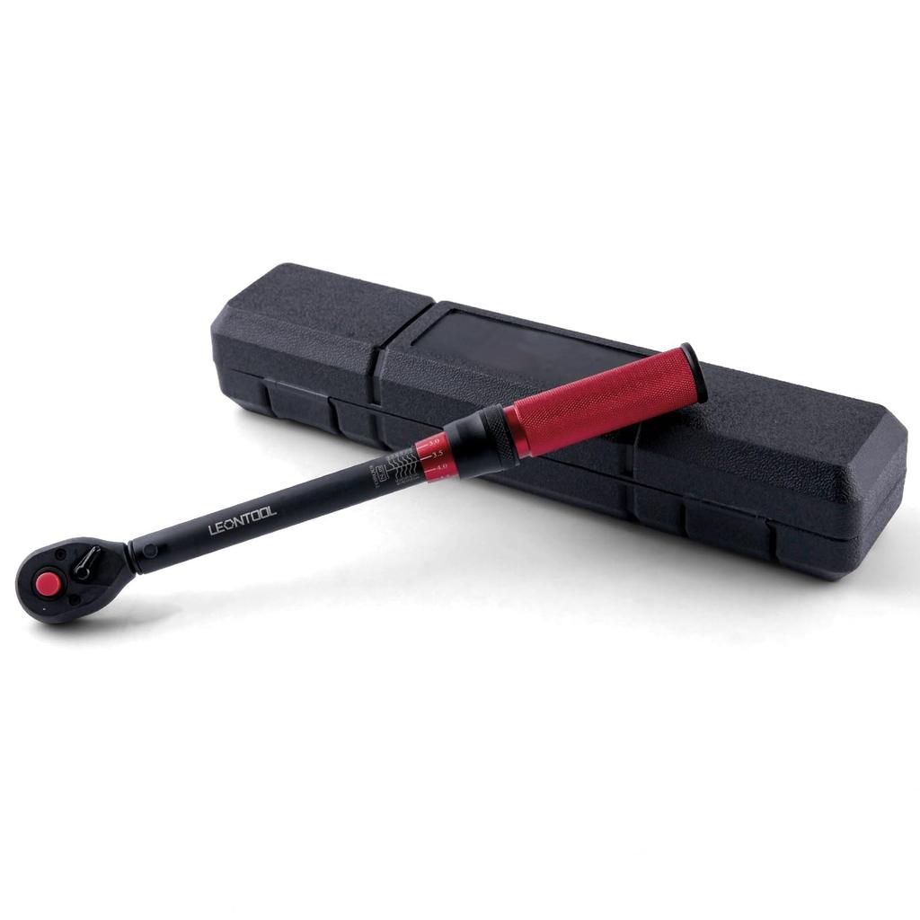 LEONTOOL Preset Torque Wrench for Car Tire Reverse Torque Dual 72 Feed Ratchet Quick Bicycle Socket Bike Repair Torque Wrench with Screwdriver and
