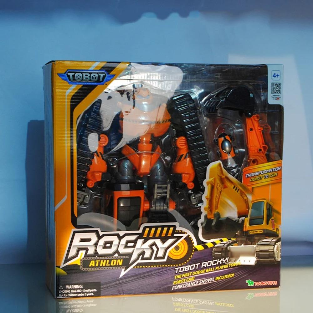 Original Tobot Deformation Robot 6 In 1 Transforming Car ALPHA  Action Figure Korea Anime Cartoon Brothers Warrior MAGMA Toys