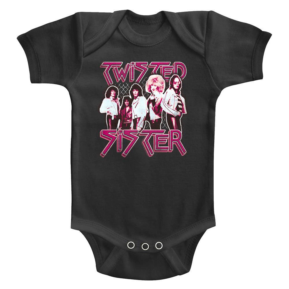 Twisted Sister Glam Rock Band Photo Baby Bodysuit Concert Infant Romper Boy Girl S