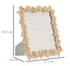 Photoframe Farfalle Glod Cm 27,5X2,6X32,5 (Inside Photo Size Cm 20X25)