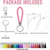 DIY Keychains Making Kit Exquisite Keychain Acrylic Keychain Blanks Lightweight Wear-resistant Keys Chain Rings